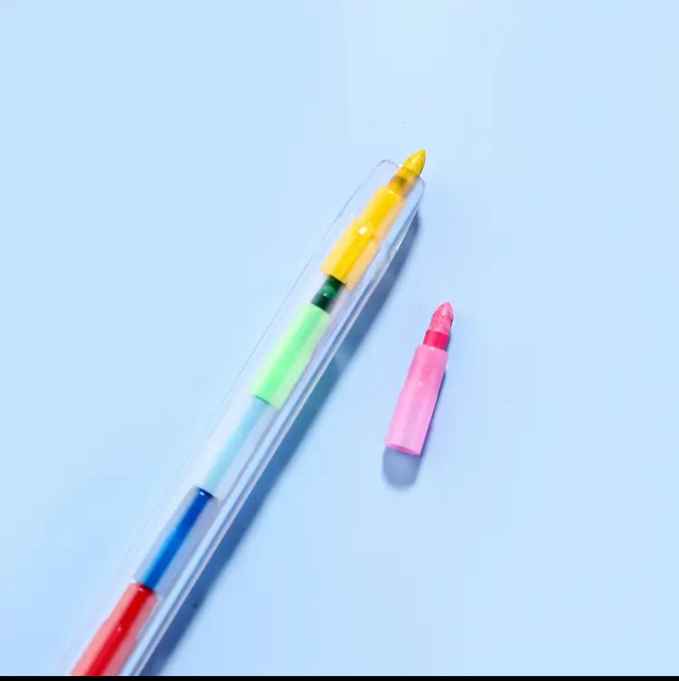 Push colour crayons