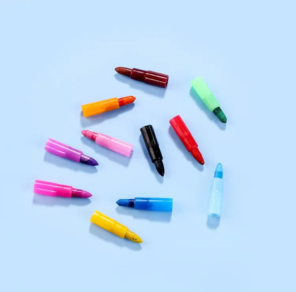 Push colour crayons