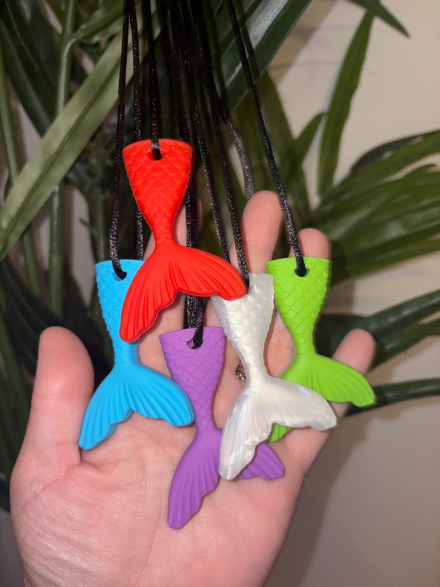 Mermaid tail chewy necklaces