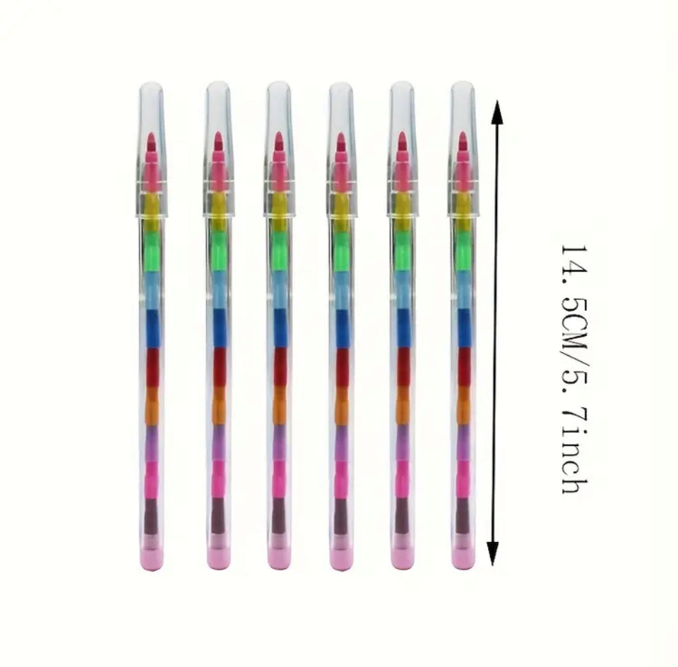 Push colour crayons