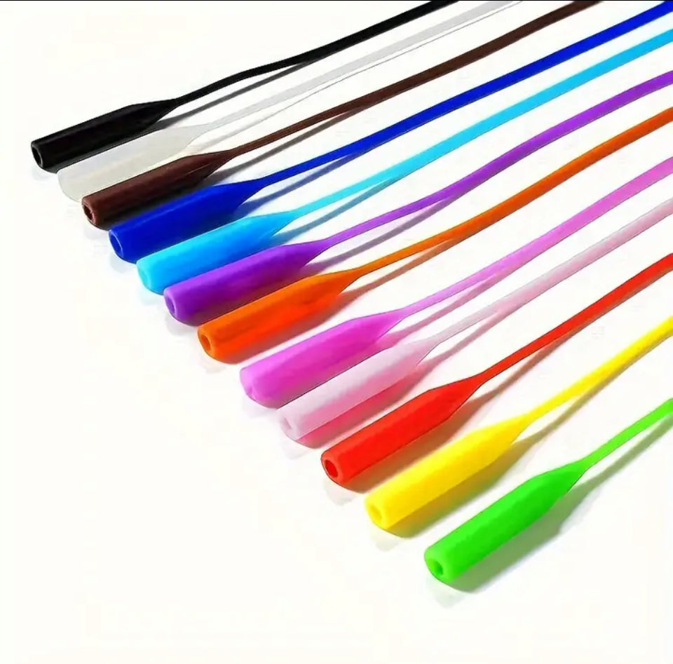 Silicone glasses strap