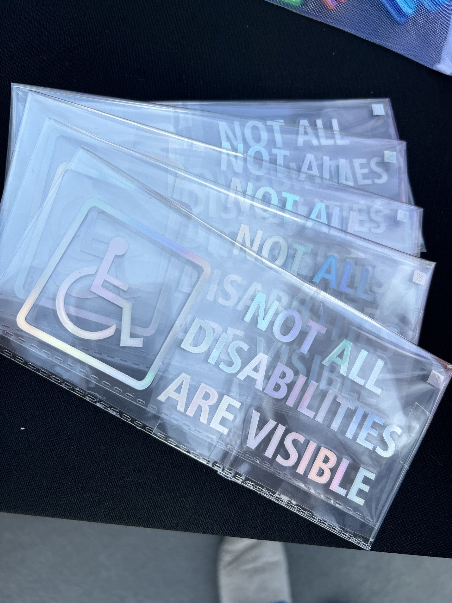 Disability car sticker