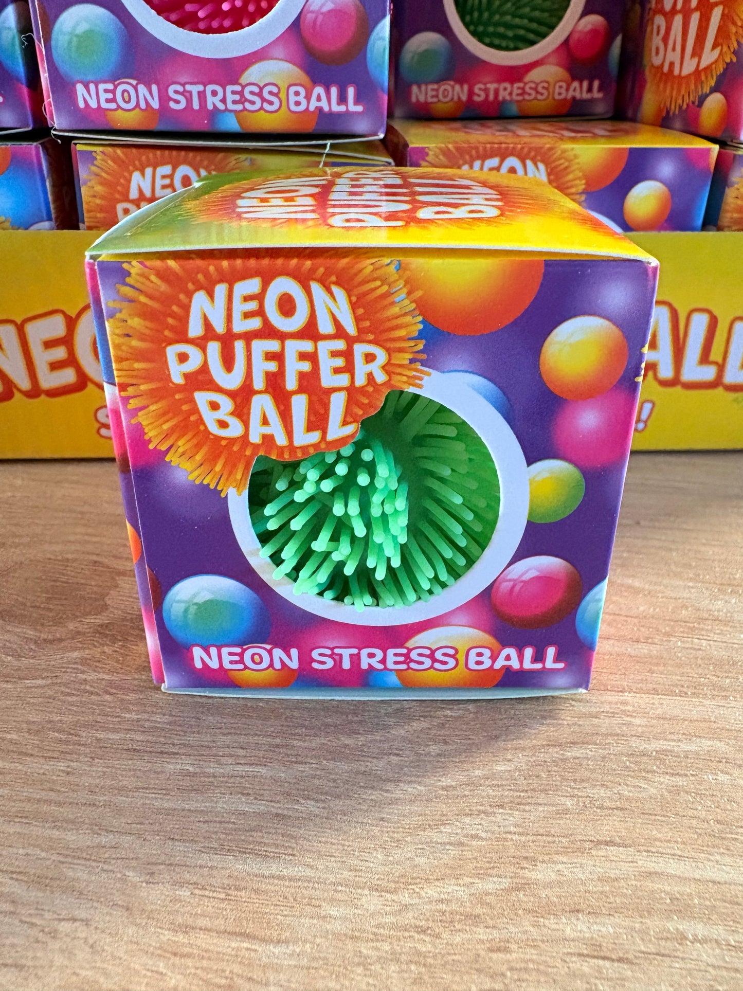 Neon puffer ball