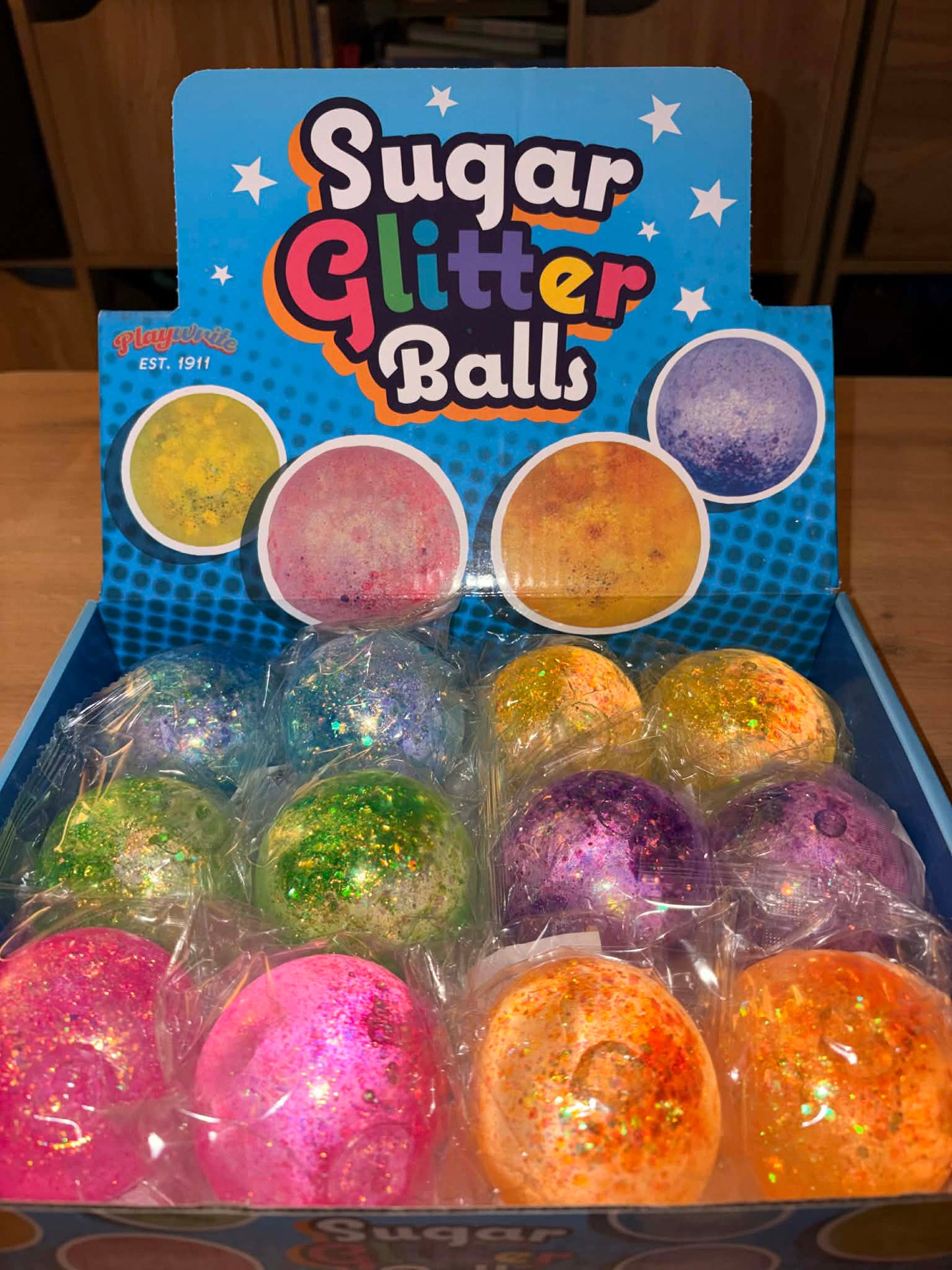 sugar maltose glitter ball squishy toy