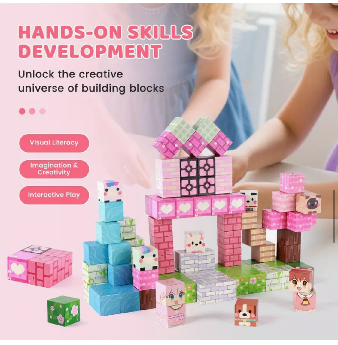 Girls magnetic block set 100pcs