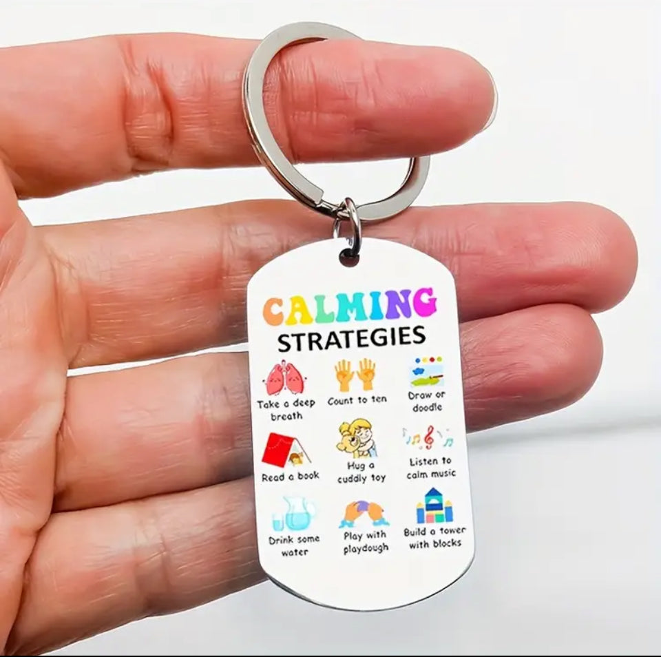 Calming Strategies keyring