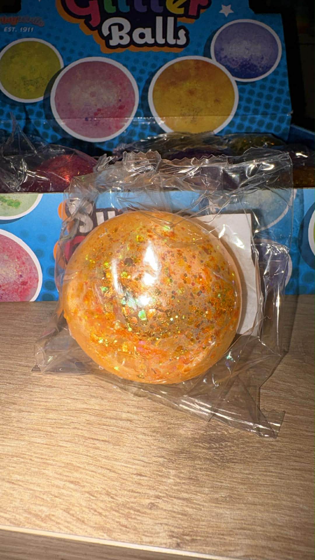 sugar maltose glitter ball squishy toy