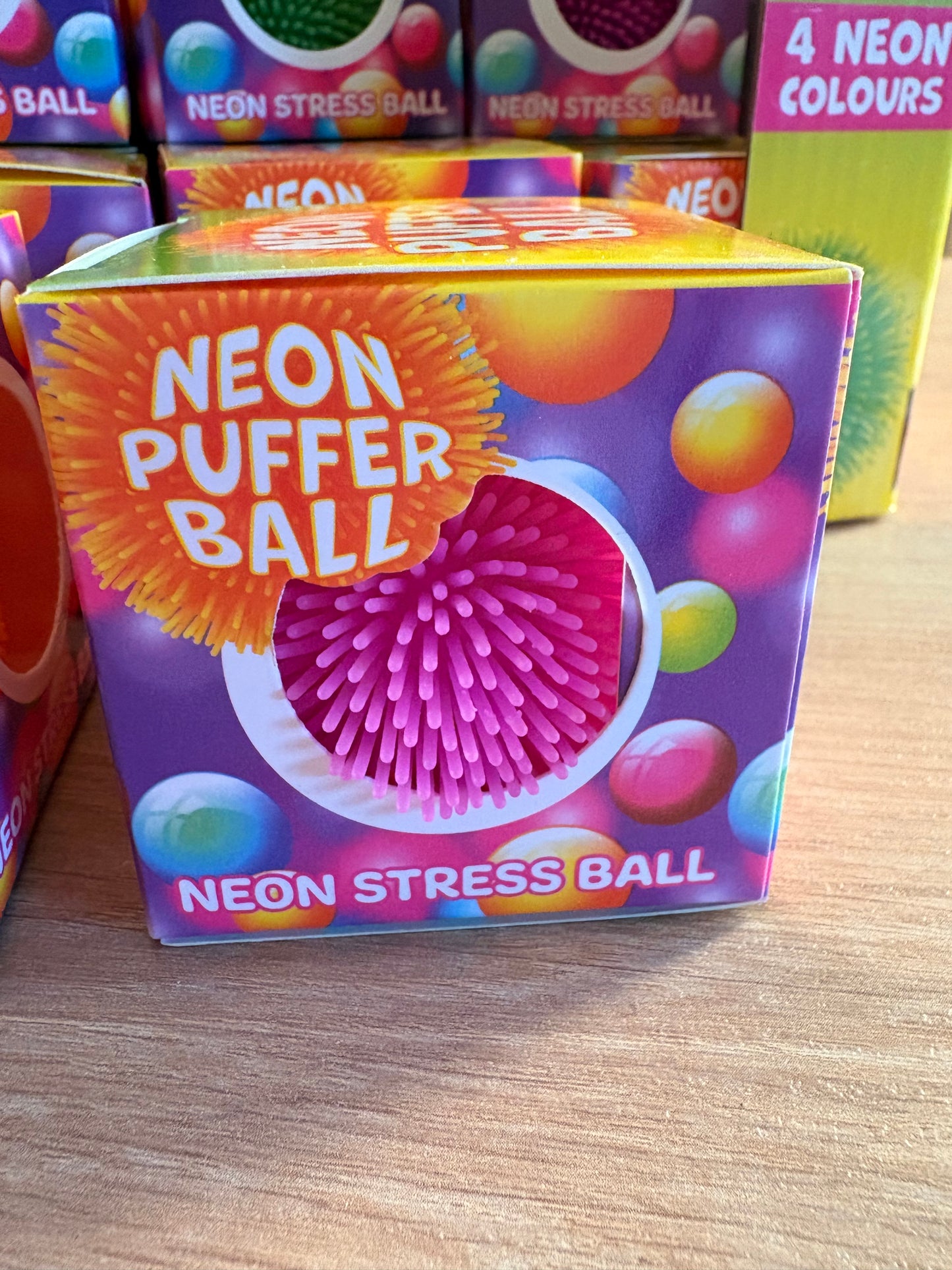 Neon puffer ball
