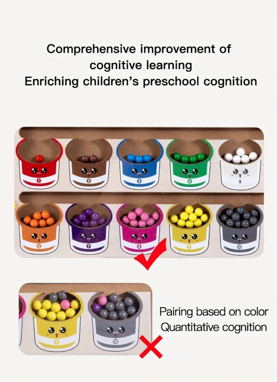 Wooden magnetic sorting game