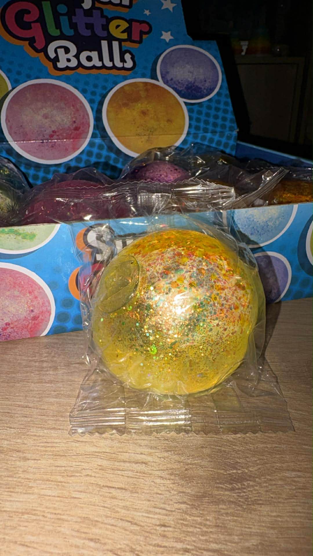 sugar maltose glitter ball squishy toy