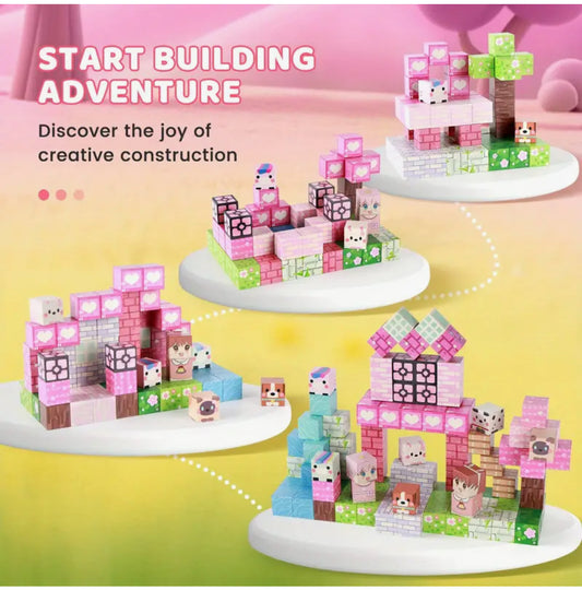 Girls magnetic block set 100pcs