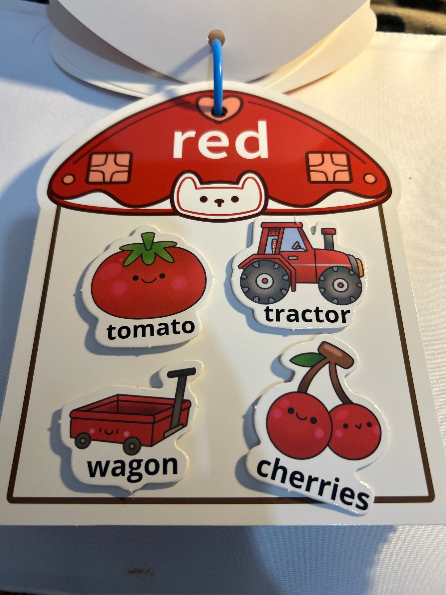 Colour sorting book