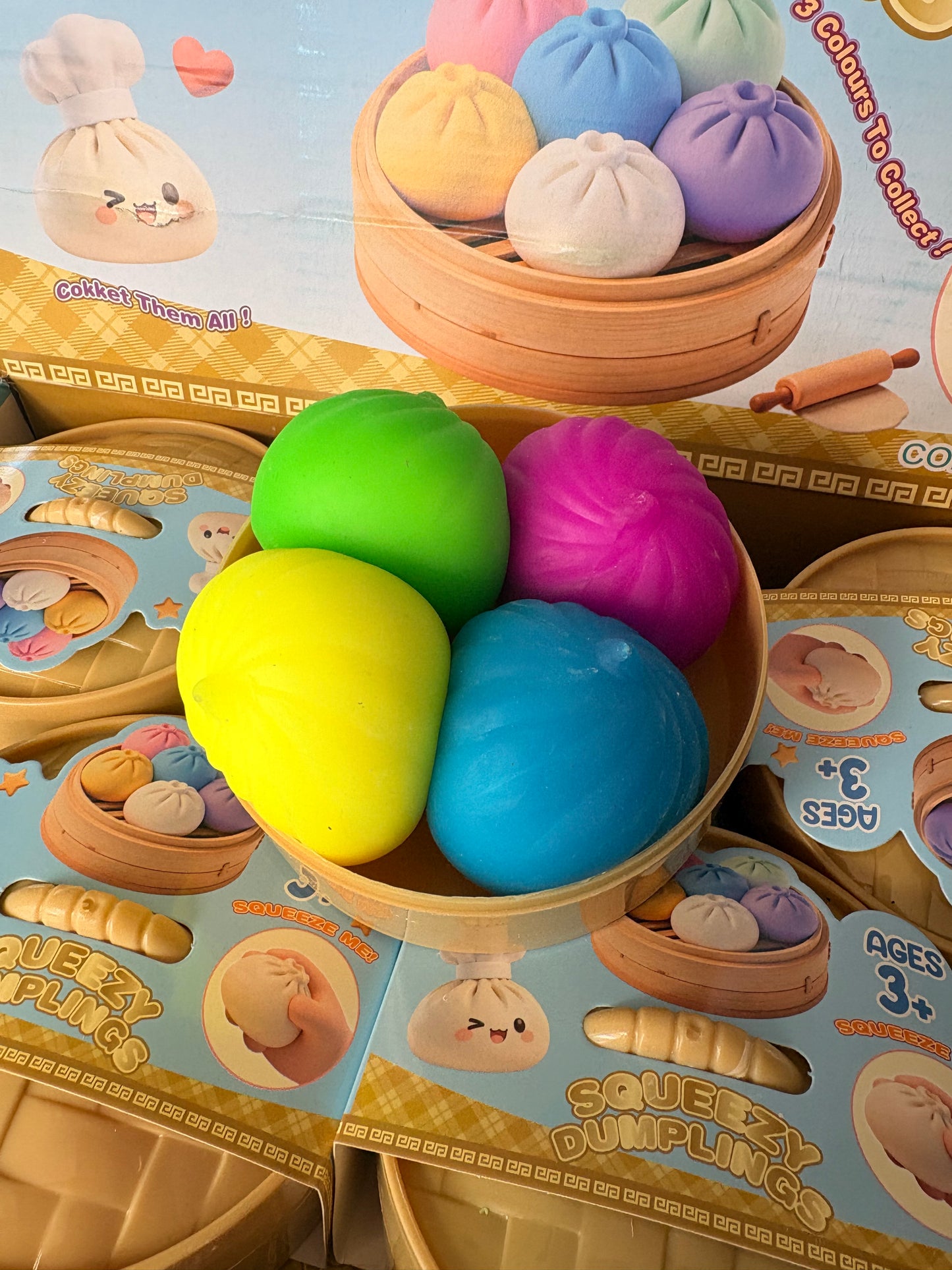 Set of 4 mini foam filled dumplings