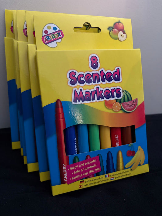Pack of 8 scented markers