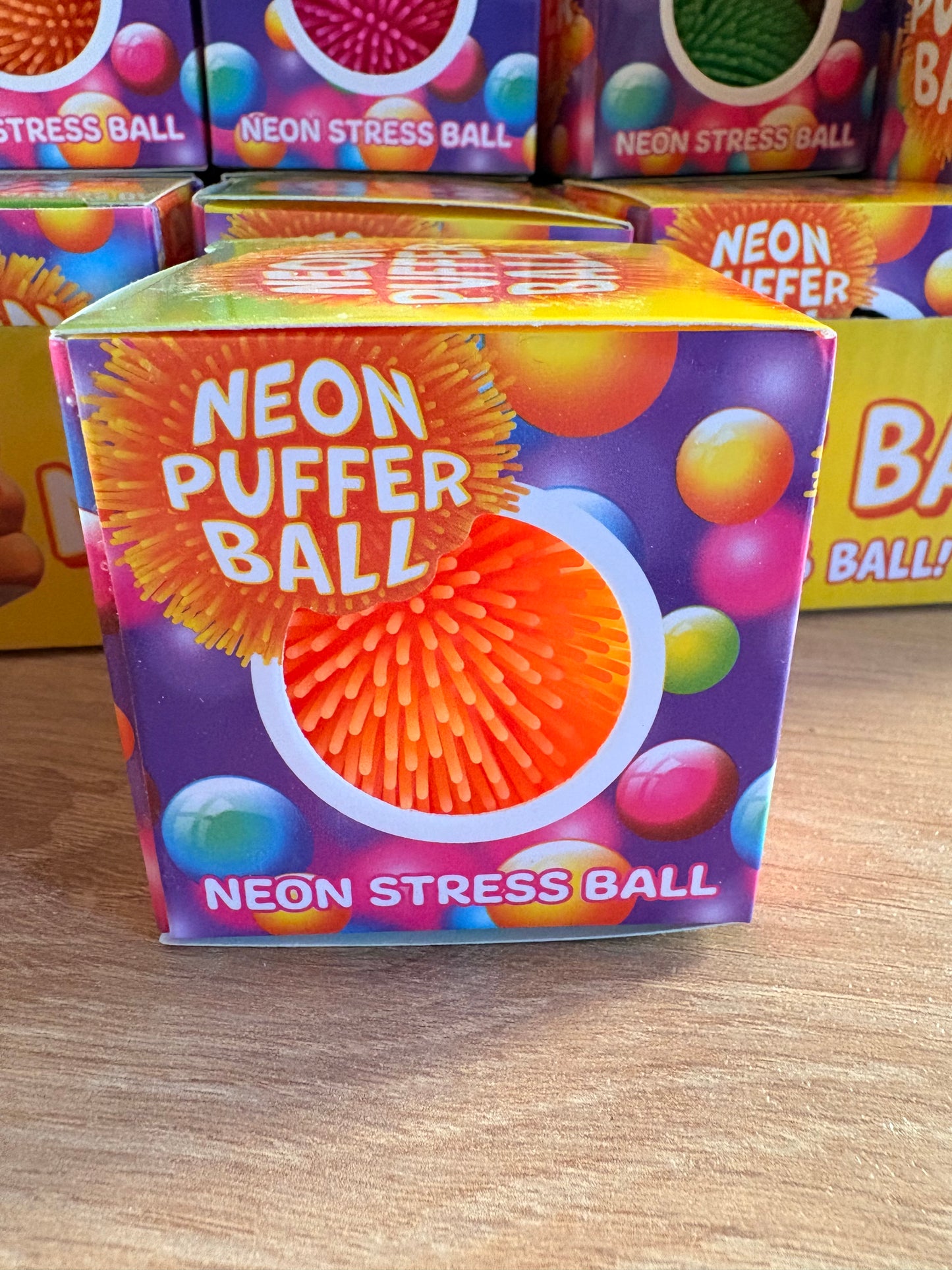 Neon puffer ball
