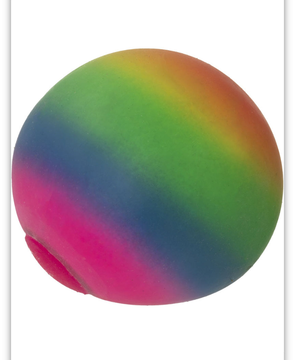 Giant rainbow stress squishy ball