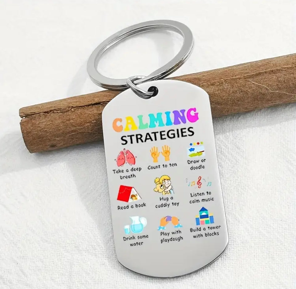 Calming Strategies keyring