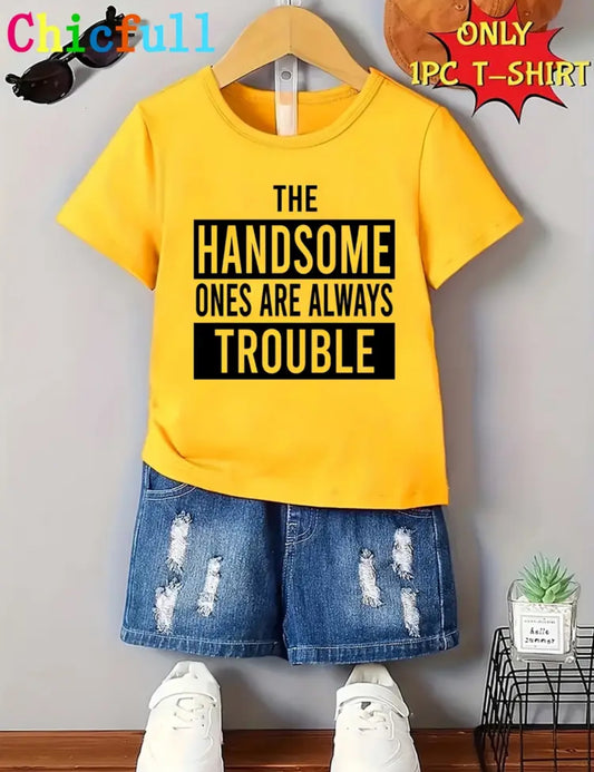 The handsome ones  kids t shirt