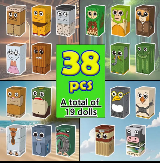 Brainrot magnetic character blocks 38pcs