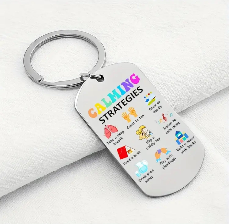 Calming Strategies keyring