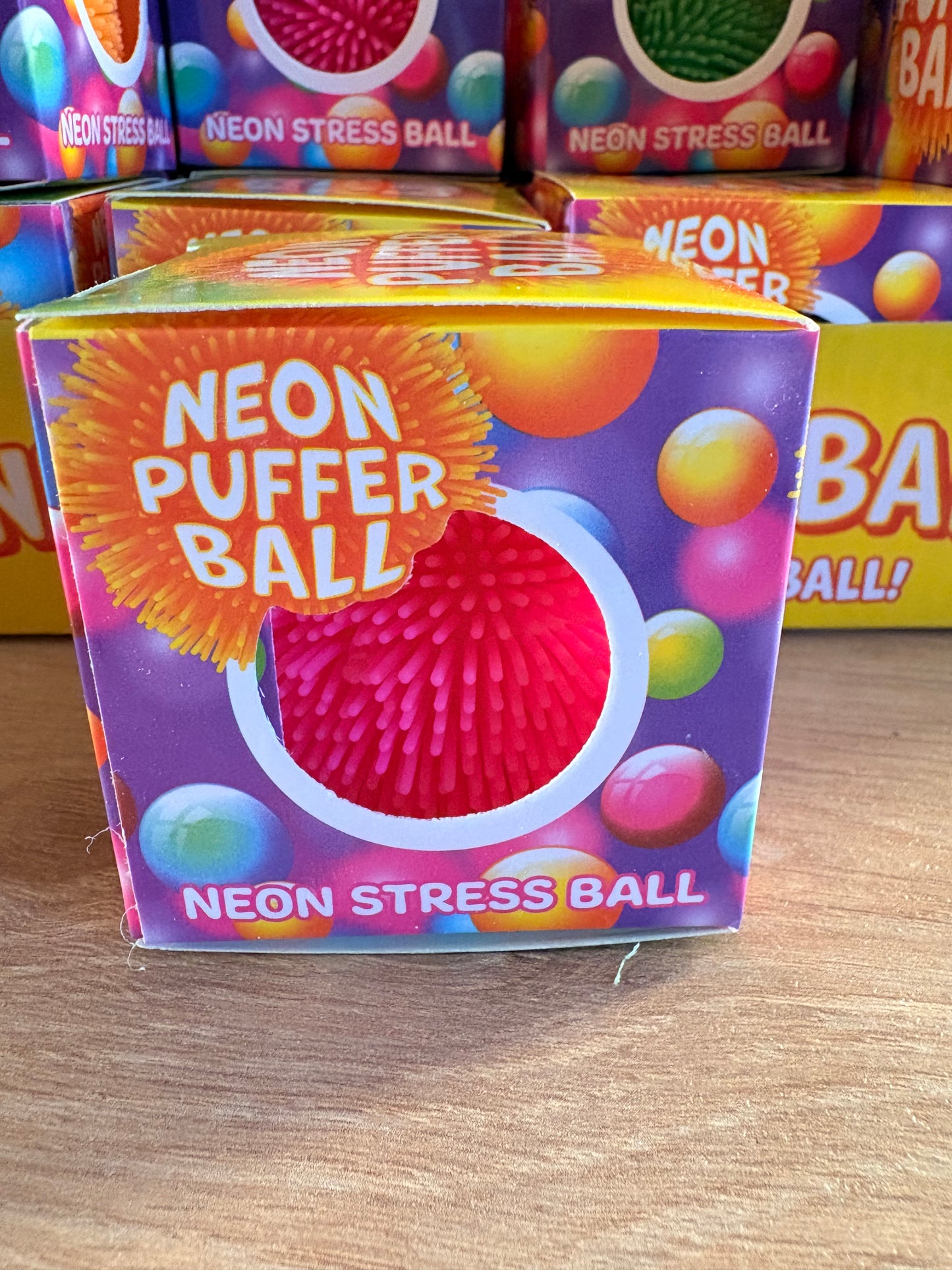 Neon puffer ball
