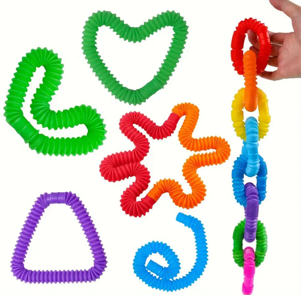 Pop fidget tubes