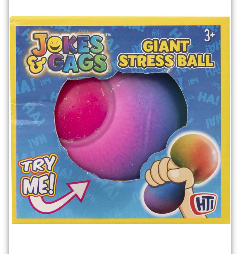 Giant rainbow stress squishy ball