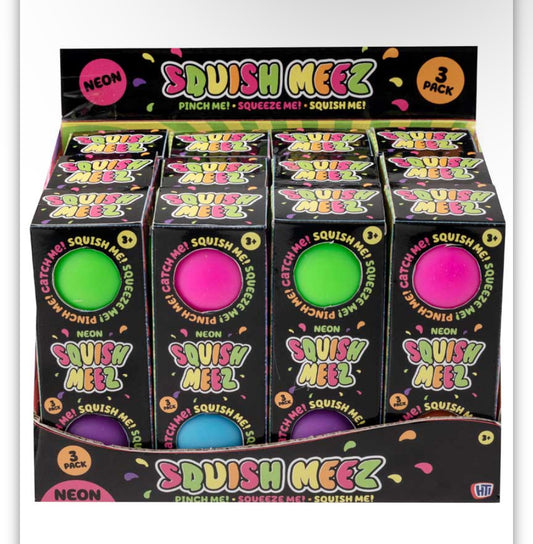 Neon squishy Balls (Pack of 3)