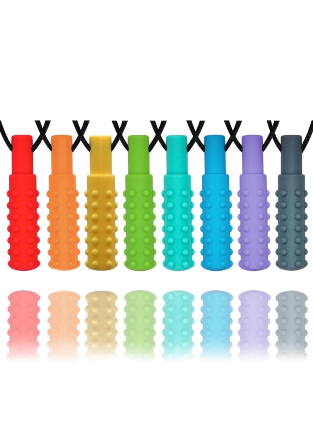 Textured chewy necklaces