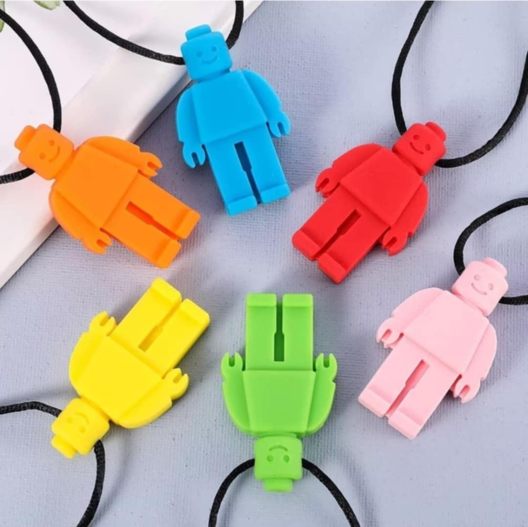 Lego Man chewy necklaces