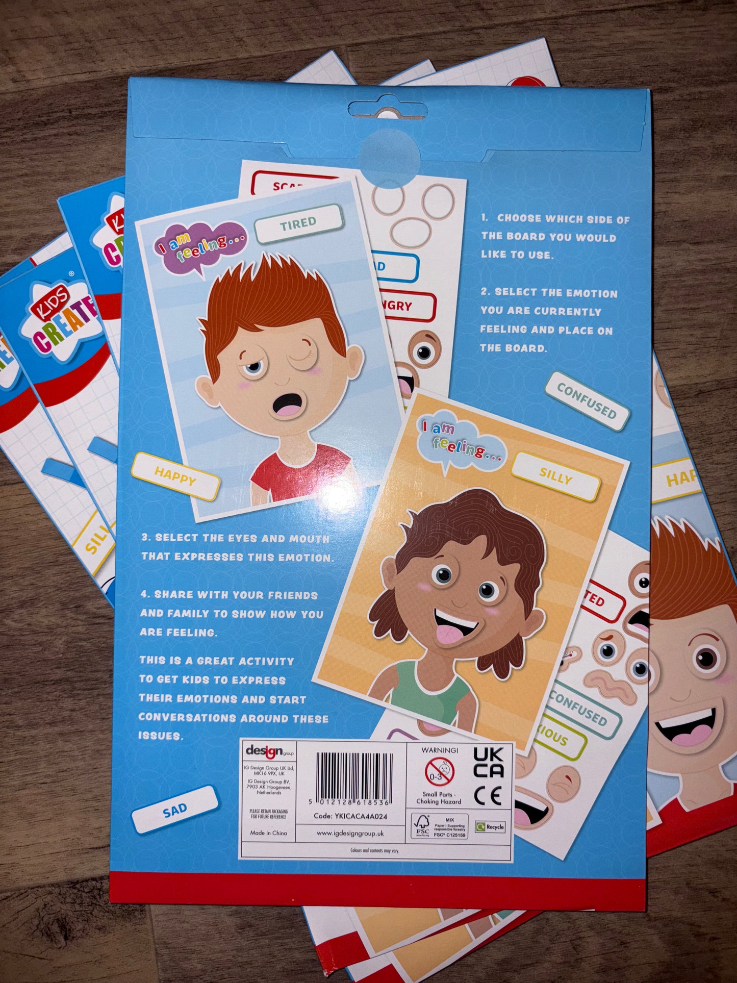 Learn your emotions sticker activity pack