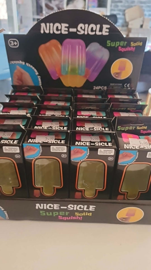 Nice-sicle squishy ice lolly sensory toy