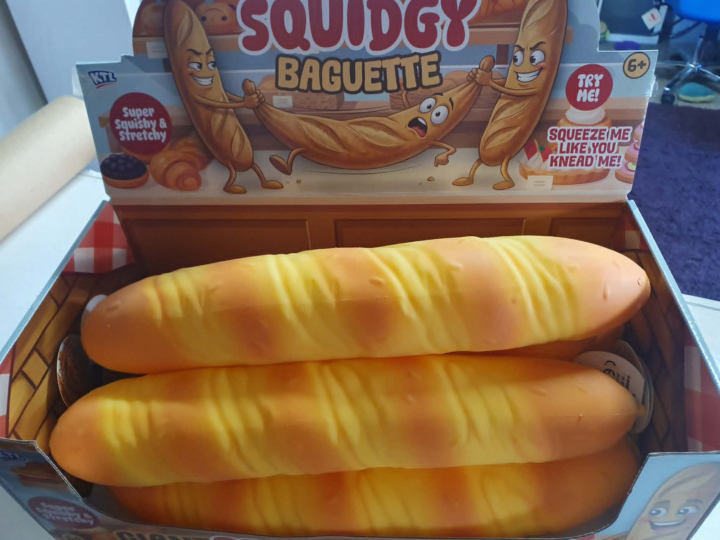 KTL giant squishy baguette toy