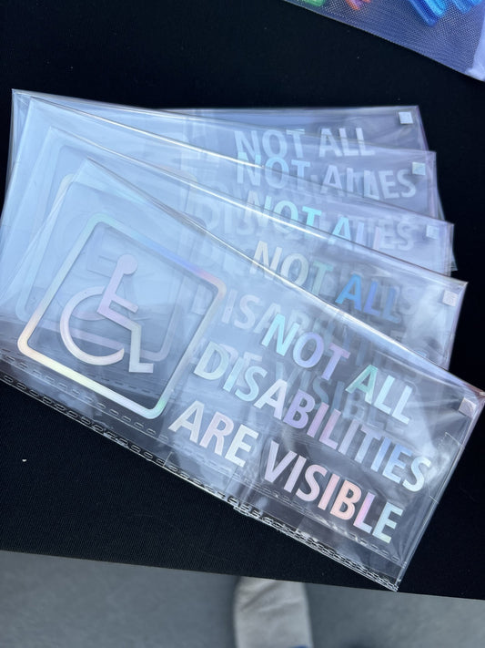 Disability car sticker