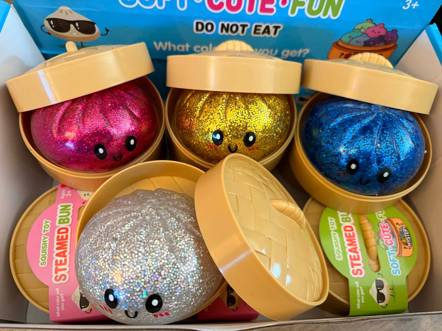 Glitter squishy dumplings