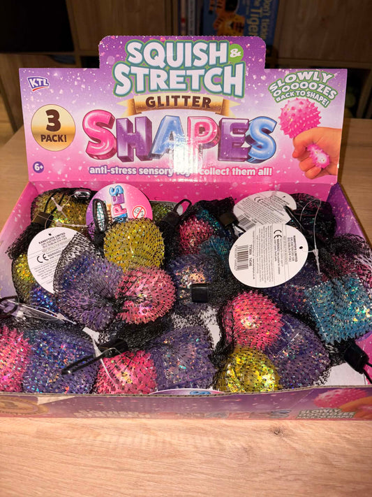 squish glitter shapes