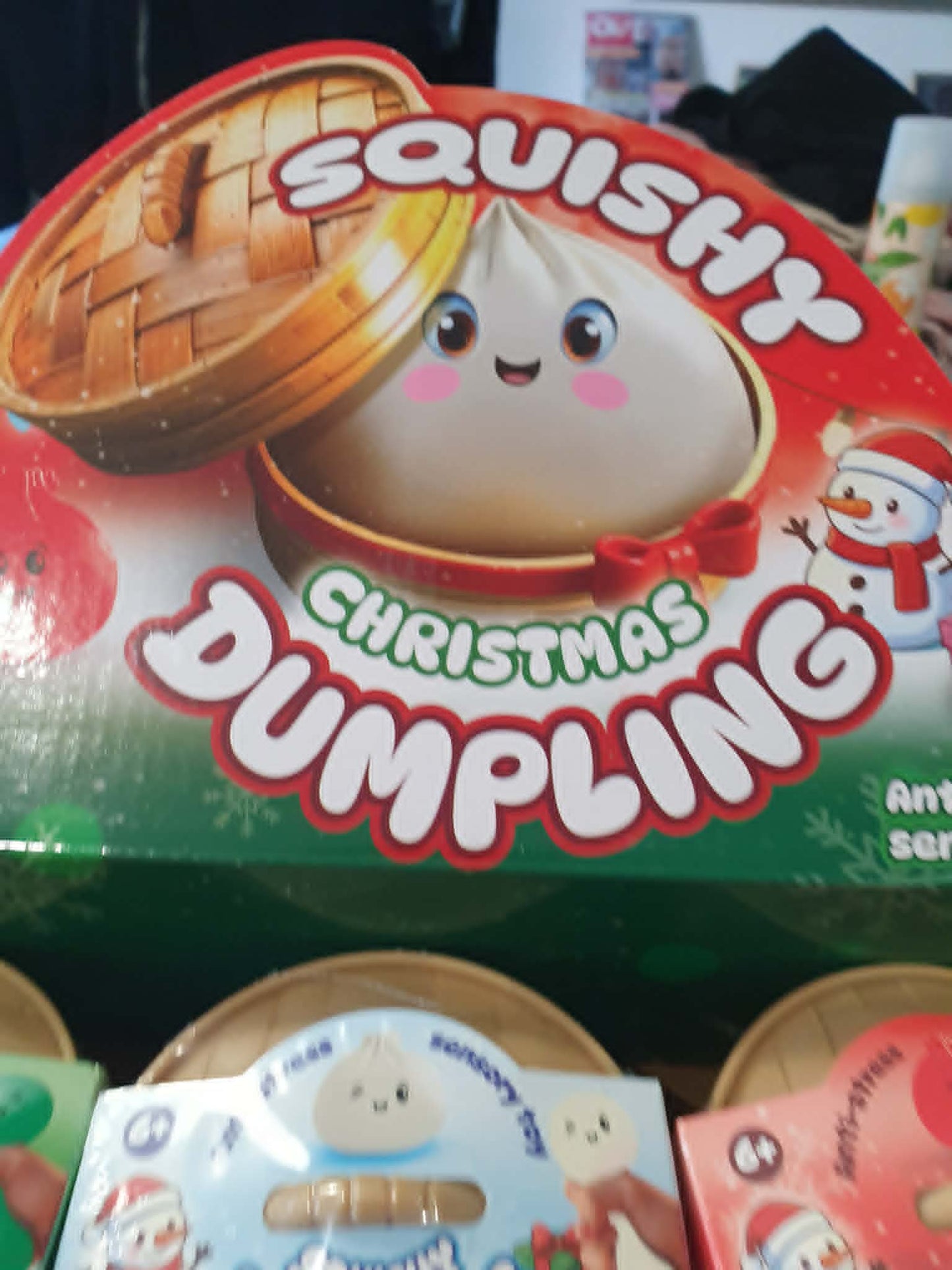 Christmas Squishy Dumpling mystery toy,