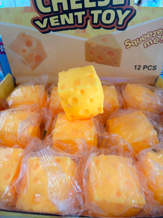 cheese foam filled squishy toy